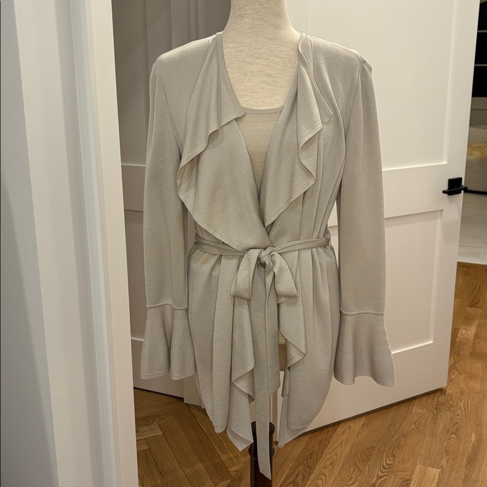St. John Taupe Women's Sweater Set